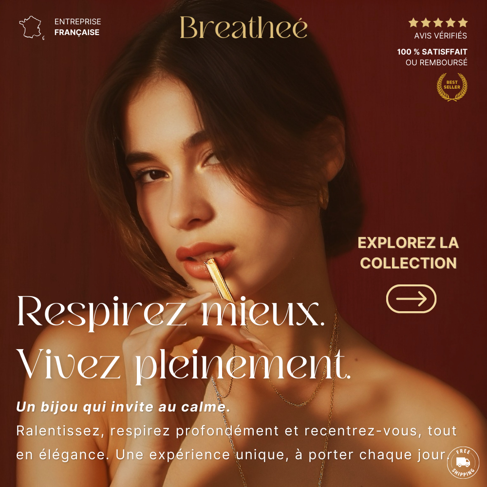 Collier de respiration contre le stress Breatheé