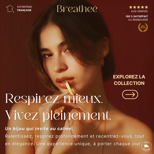 Collier de respiration contre le stress Breatheé